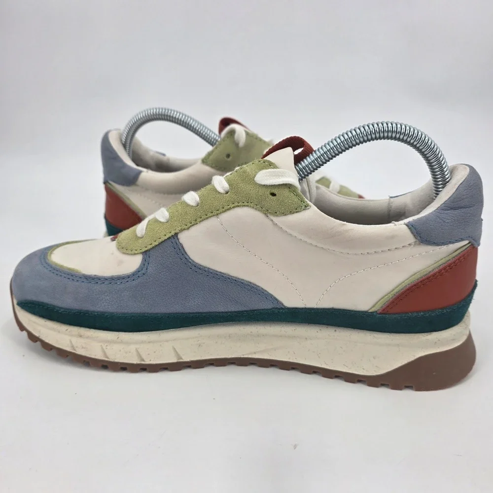 MADEWELL KICKOFF TRAINER SNEAKERS WOMENS SIZE 9M MENS 7.5M COLORBLOCK WHITE BLUE